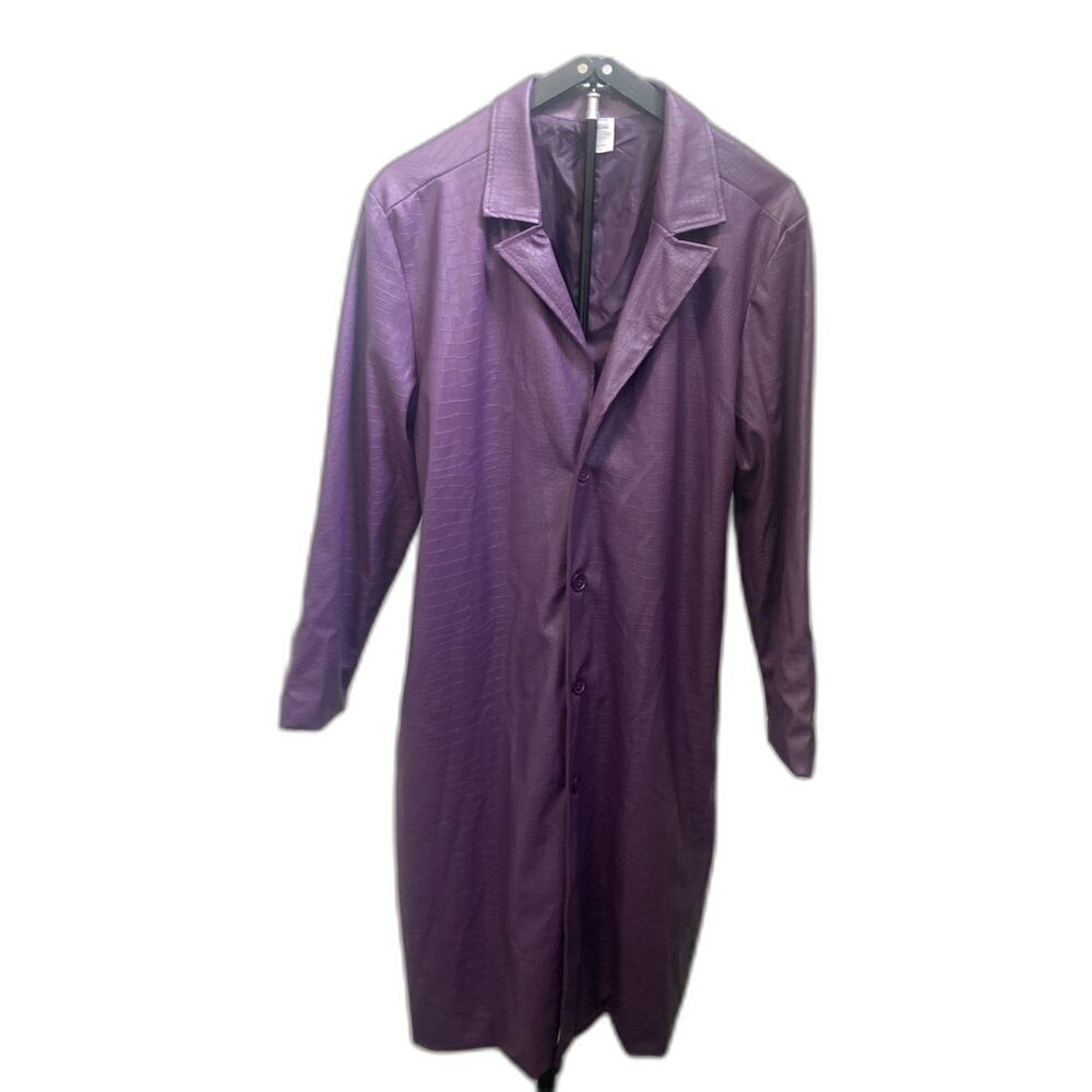 Officially Licensed Warner Bros. Suicide Squad Purple Joker Jacket Size Large
